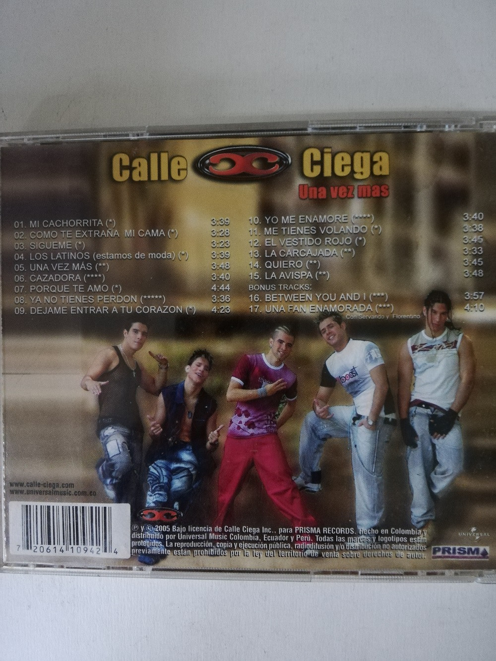 Imagen CD CALLE CIEGA - UNA VEZ MAS 2