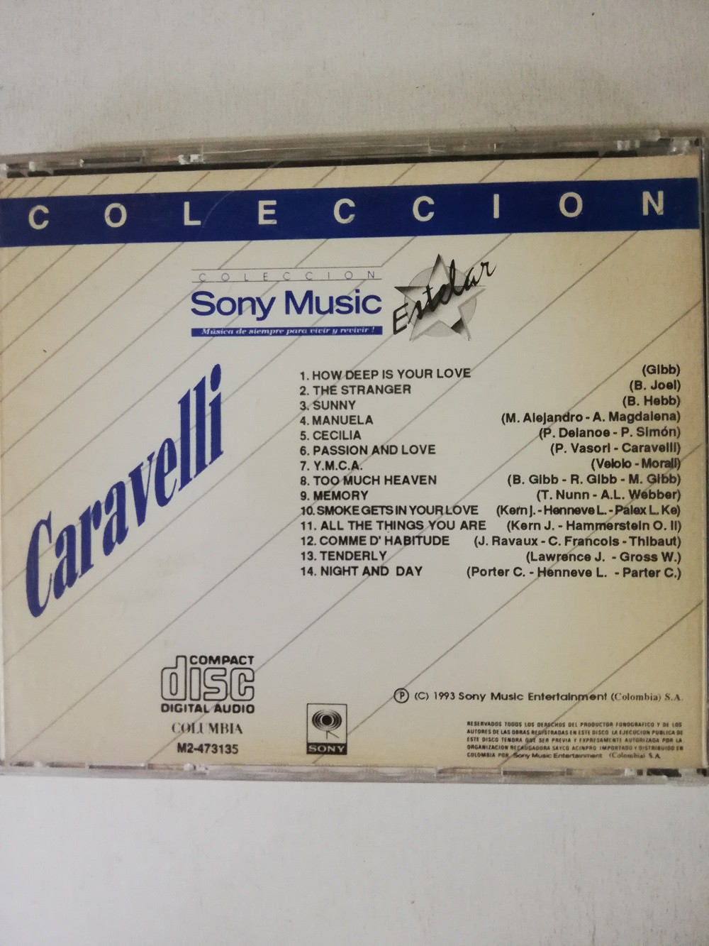 Imagen CD CARAVELLI - COLECCIÓN SONY MUSIC ESTELAR 2