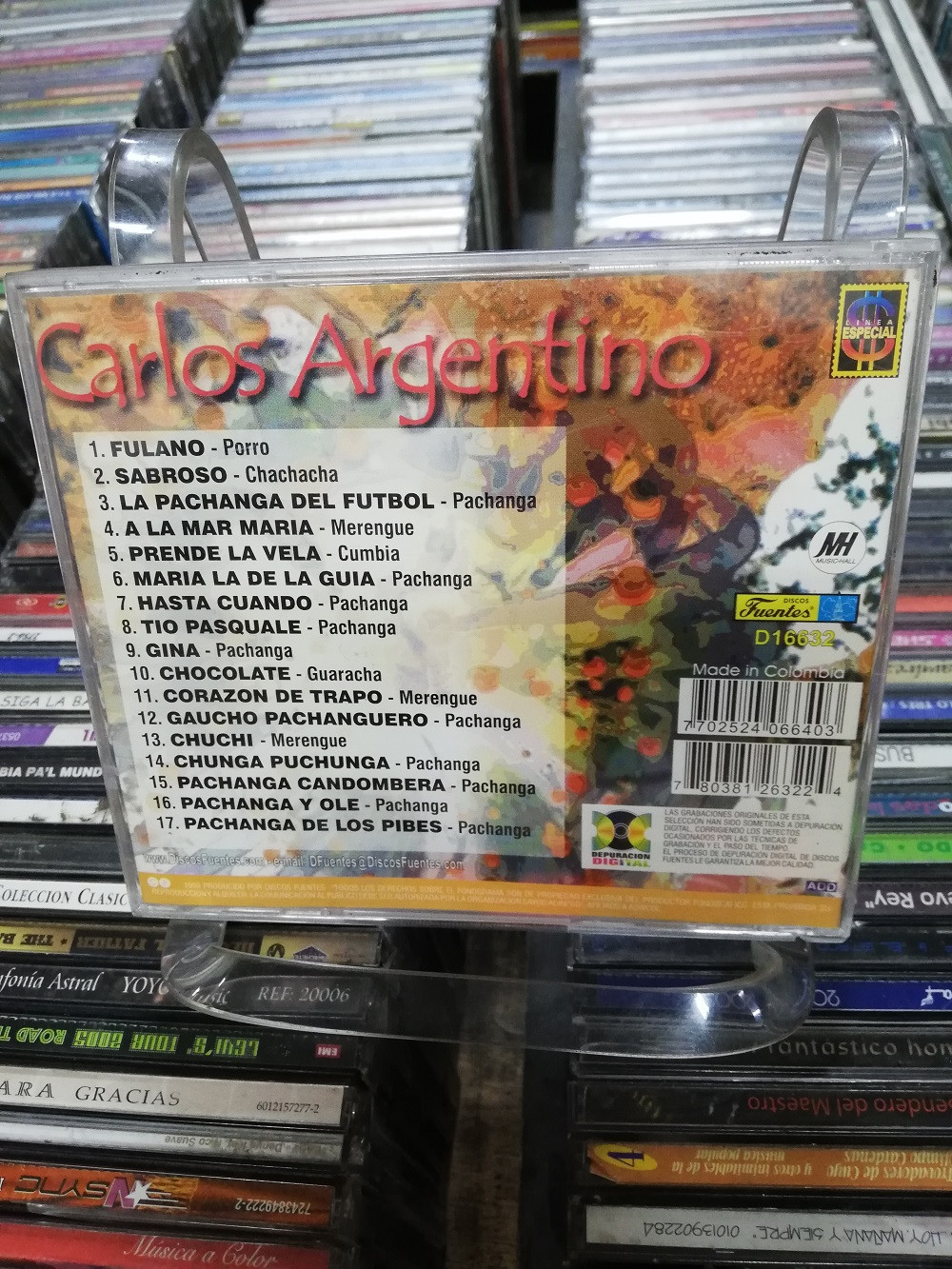 Imagen CD CARLOS ARGENTINO - EL REY DE LA PACHANGA 2