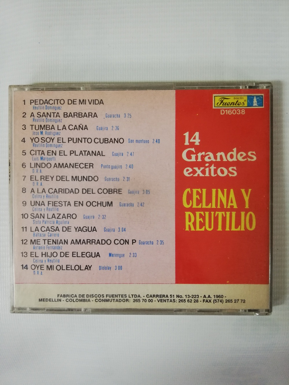Imagen CD CELINA Y REUTILIO - 14 GRANDES EXITOS 2