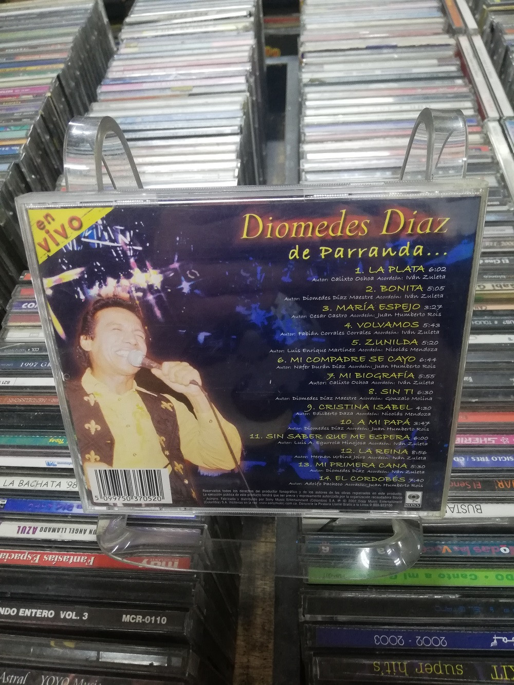 Imagen CD DIOMEDES DIAZ - DE PARRANDA EN VIVO 2