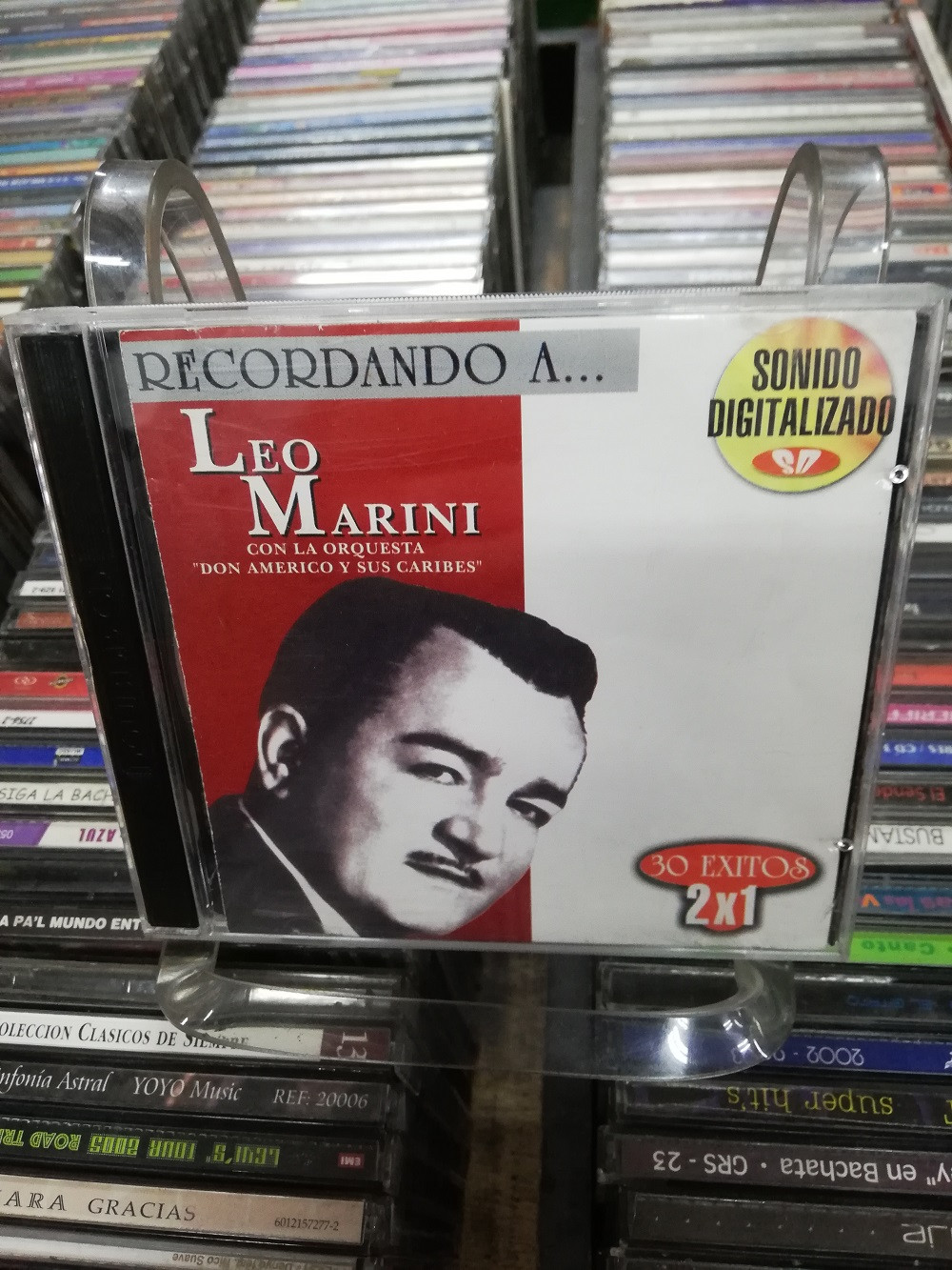 Imagen CD DOBLE LEO MARINI CON LA ORQUESTA "DON AMERICO Y SUS CARIBES" - RECORDANDO 1