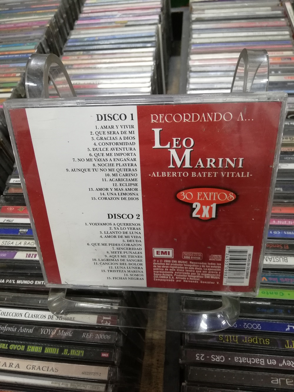 Imagen CD DOBLE LEO MARINI CON LA ORQUESTA "DON AMERICO Y SUS CARIBES" - RECORDANDO 2