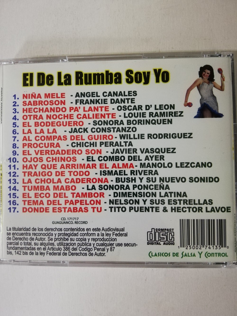Imagen CD EL DE LA RUMBA SOY YO - CLÁSICOS DE SALSA Y CONTROL 2