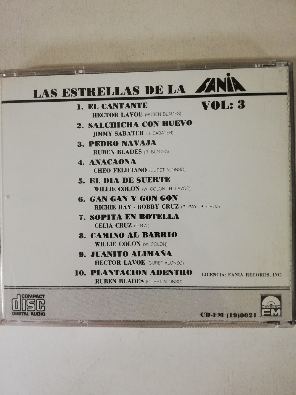 Imagen CD FANIA ALL STARS - LAS ESTRELLAS DE LA FANIA VOL. 3 2