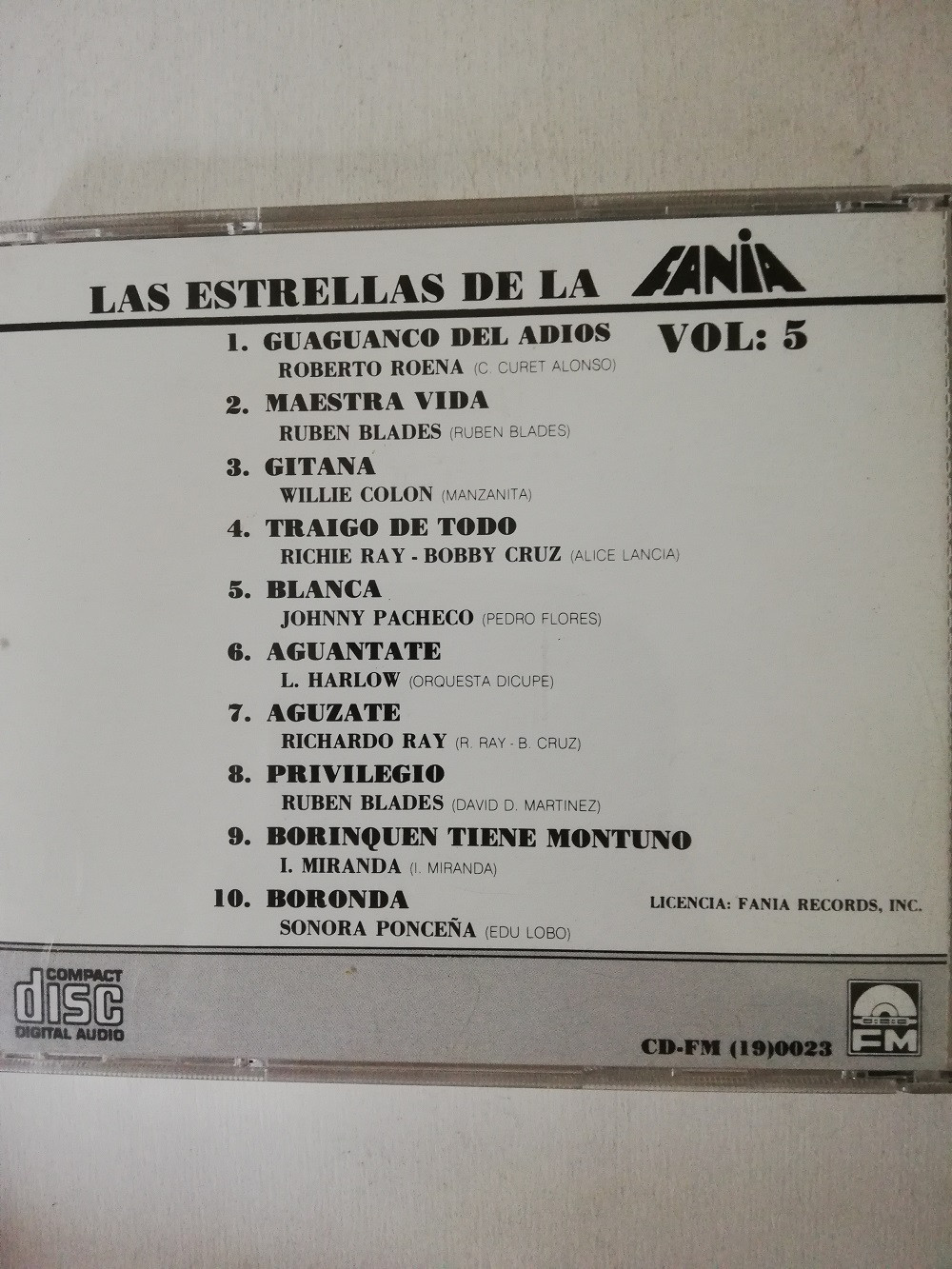 Imagen CD FANIA ALL STARS - LAS ESTRELLAS DE LA FANIA VOL. 5 2