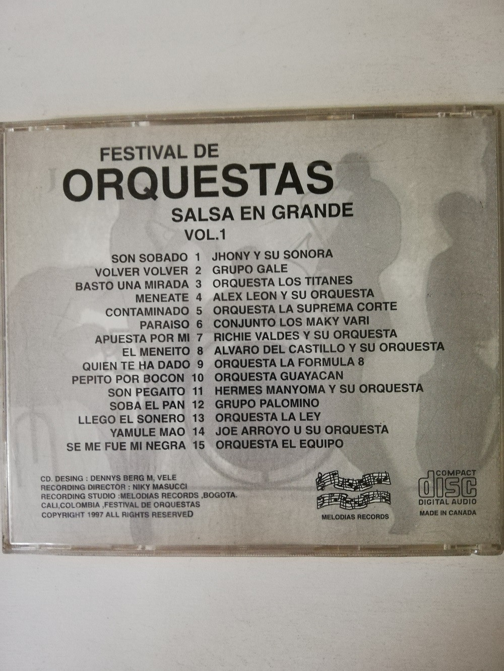 Imagen CD FESTIVAL DE ORQUESTAS - SALSA EN GRANDE VOL. 1 2