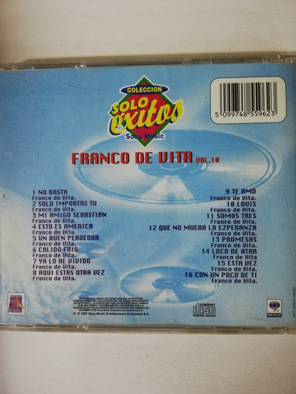 Imagen CD FRANCO DE VITA - SOLO EXITOS  2