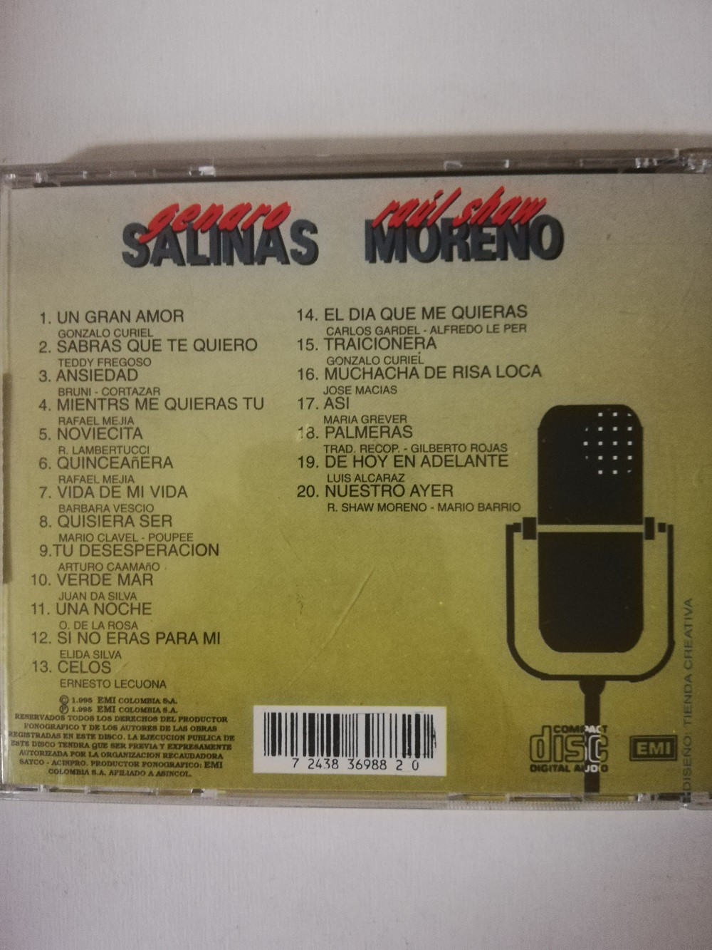 Imagen CD GERARDO SALINAS/RAUL SHAW MORENO - LAS VOCES ETERNAS 2
