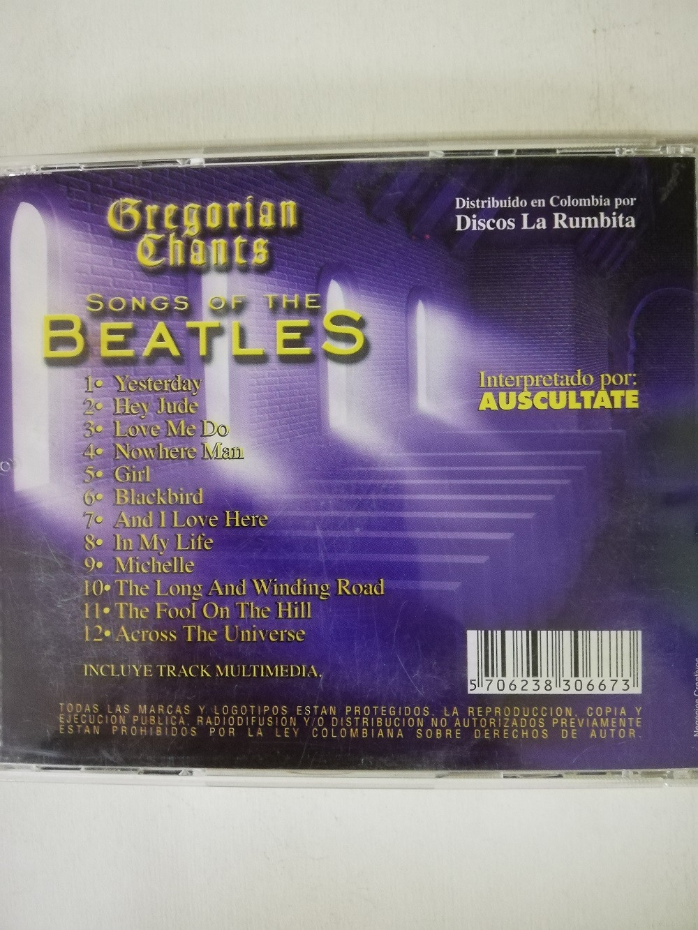 Imagen CD GREGORIAN CHANTS - SONGS OF THE BEATLES 2