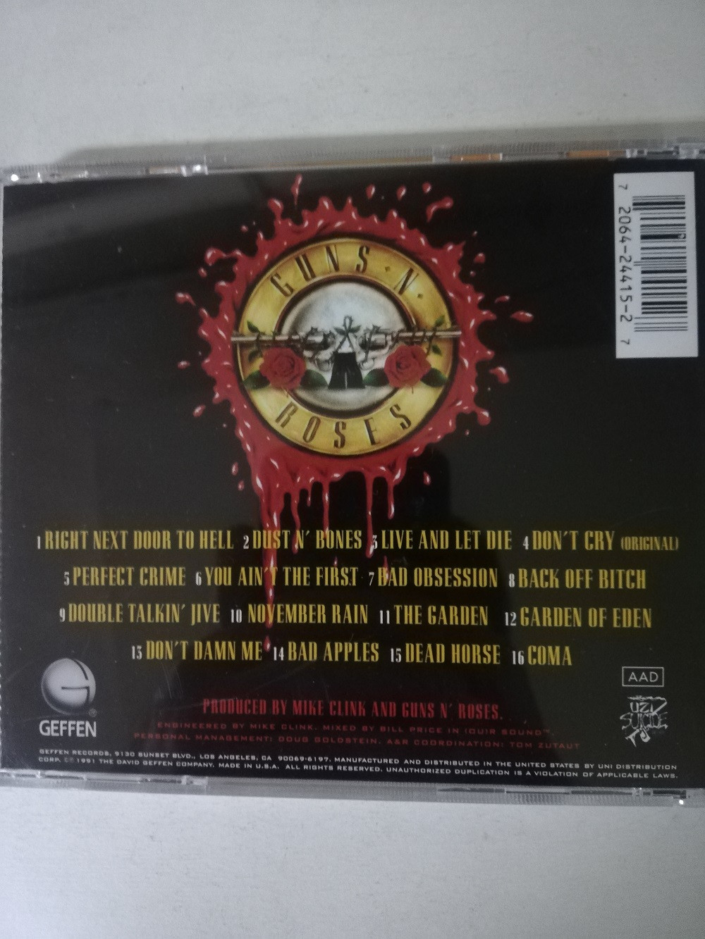 Imagen CD GUNS AND ROSES - USE YOUR ILLUSION I 2