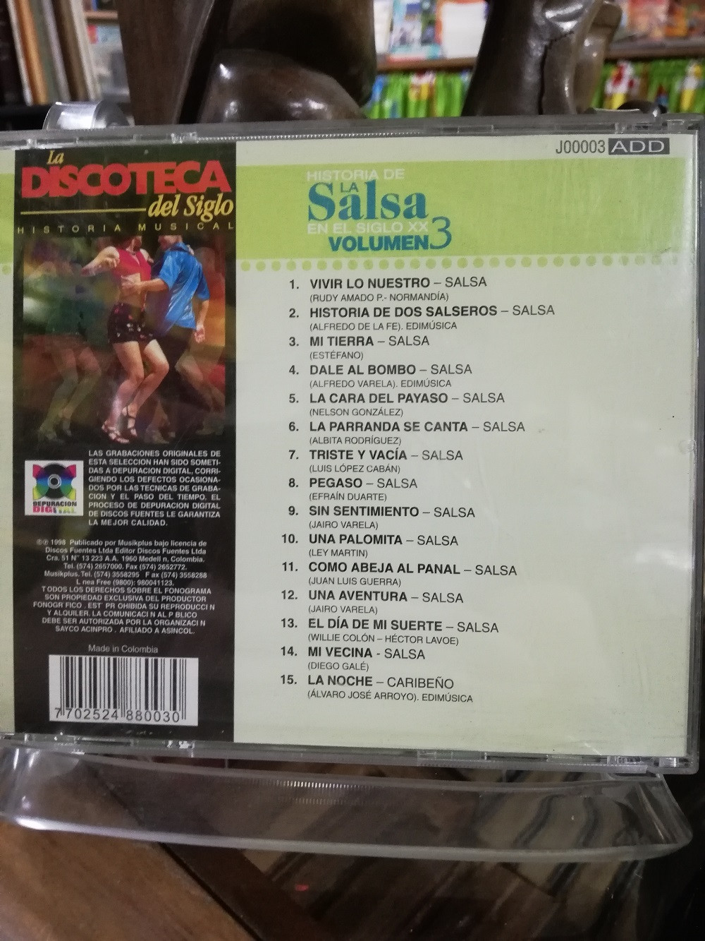 Imagen CD HISTORIA DE LA SALSA EN EL SIGLO XX - HISTORIA DE LA SALSA EN EL SIGLO XX VOL. 3 2