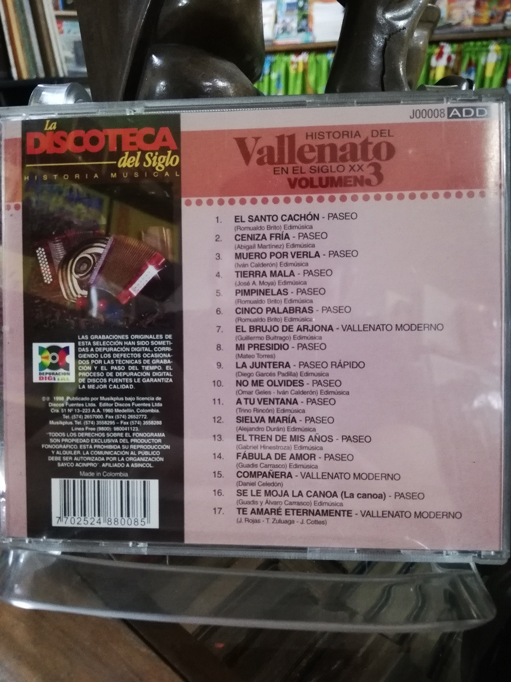 Imagen CD HISTORIA DEL VALLENATO EN EL SIGLO XX - HISTORIA DEL VALLENATO EN EL SIGLO XX VOL. 3 2