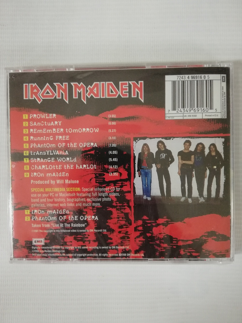 Imagen CD IRON MAIDEN - IRON MAIDEN  2