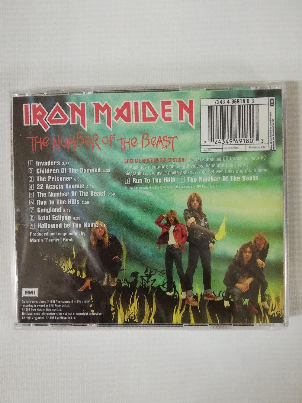 Imagen CD IRON MAIDEN - THE NUMBER OF THE BEAST  2