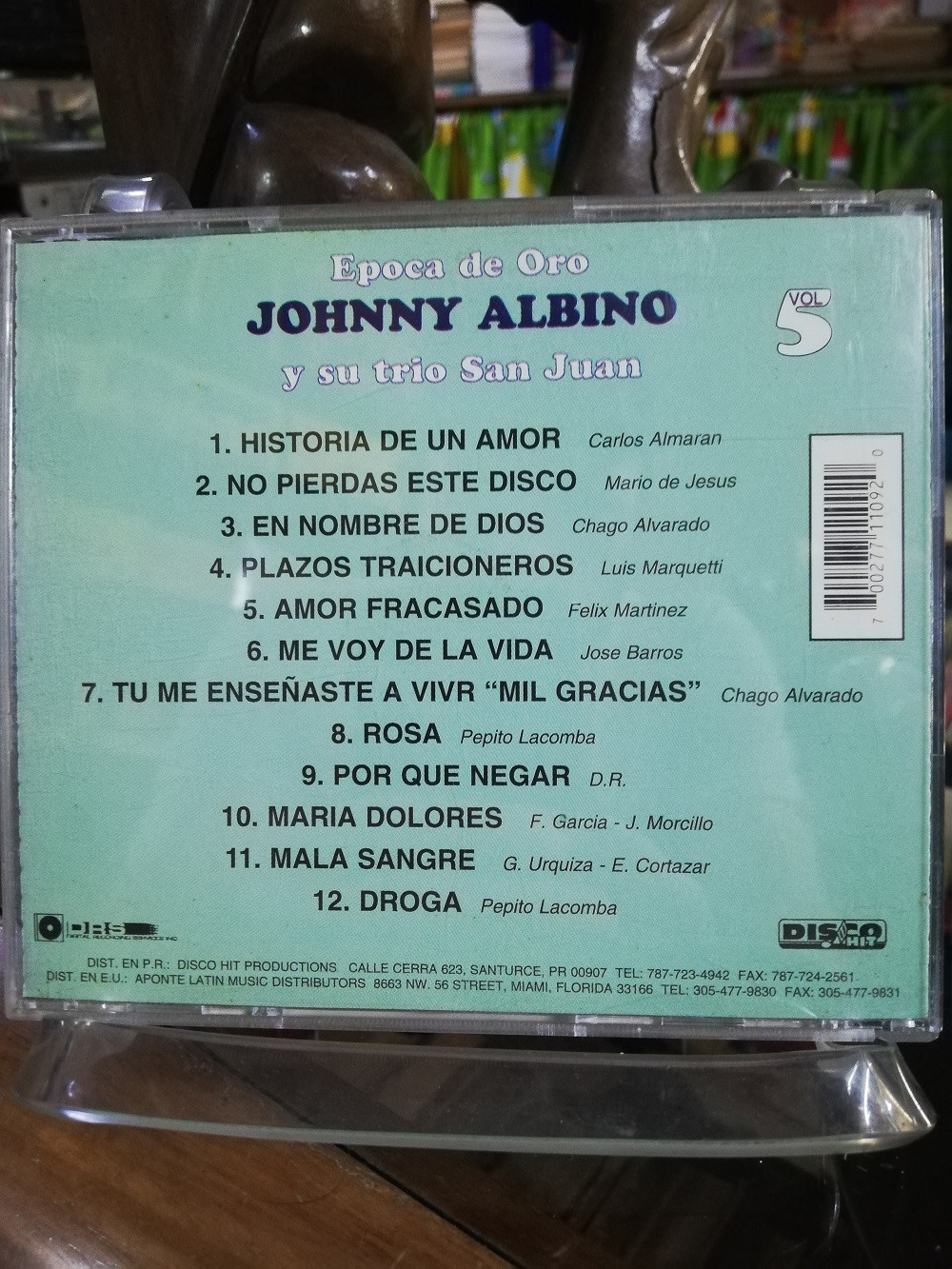 Imagen CD JHONNY ALBINO Y SU TRIO SAN JUAN - EPOCA DE ORO VOL. 5 2