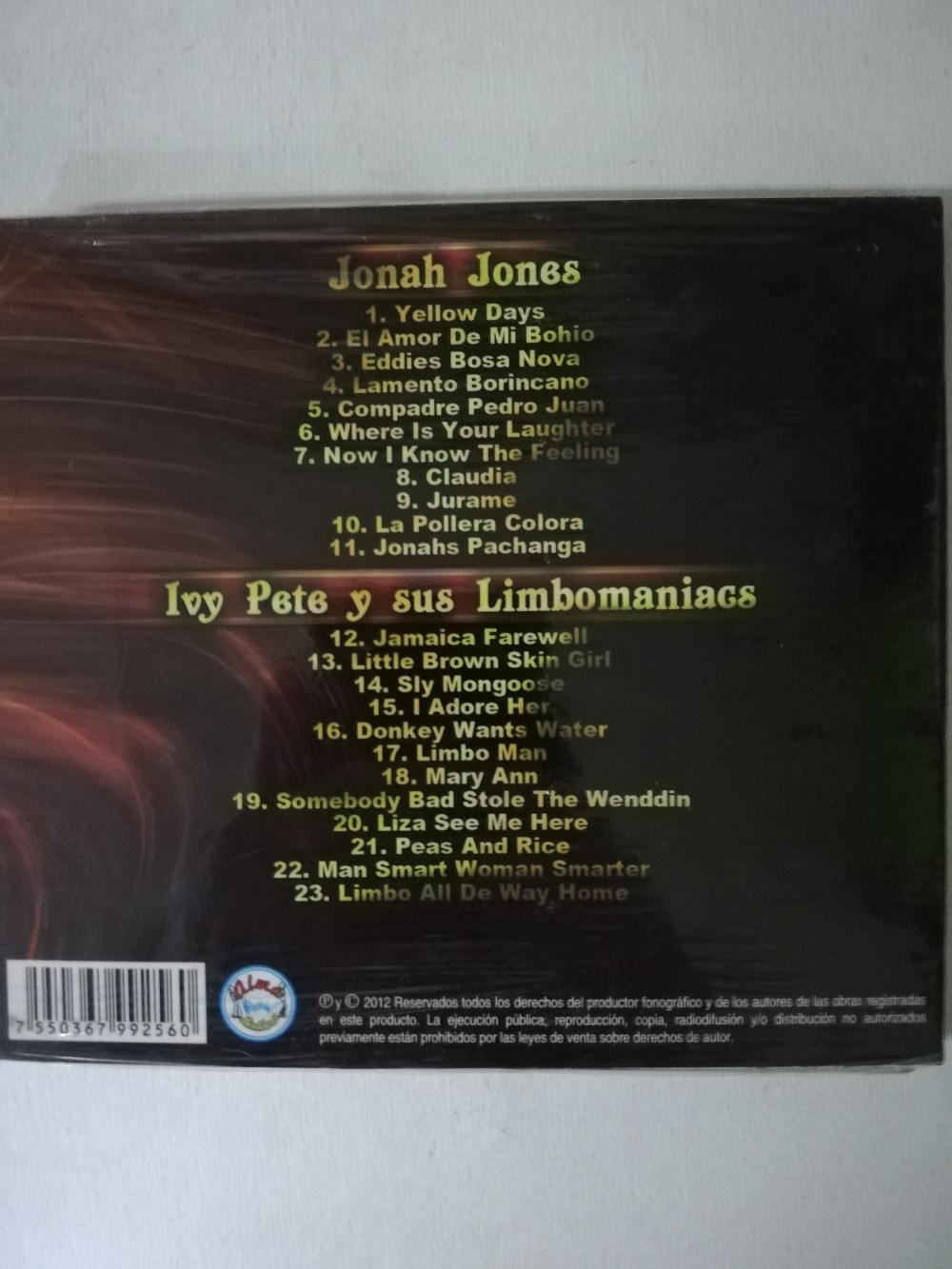 Imagen CD JONAH JONES/IVY PETE Y SUS LIMBOMANIACS 2