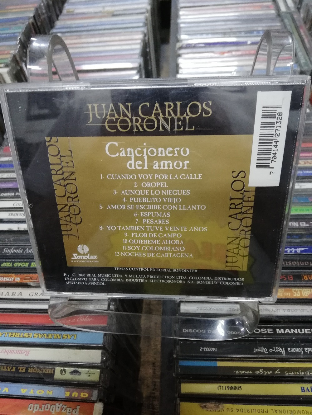 Imagen CD JUAN CARLOS CORONEL - CANCIONERO DE AMOR 2