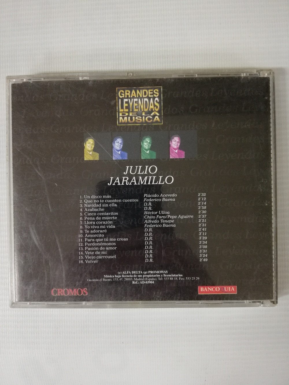 Imagen CD JULIO JARAMILLO - GRANDES LEYENDAS DE LA MÚSICA 2