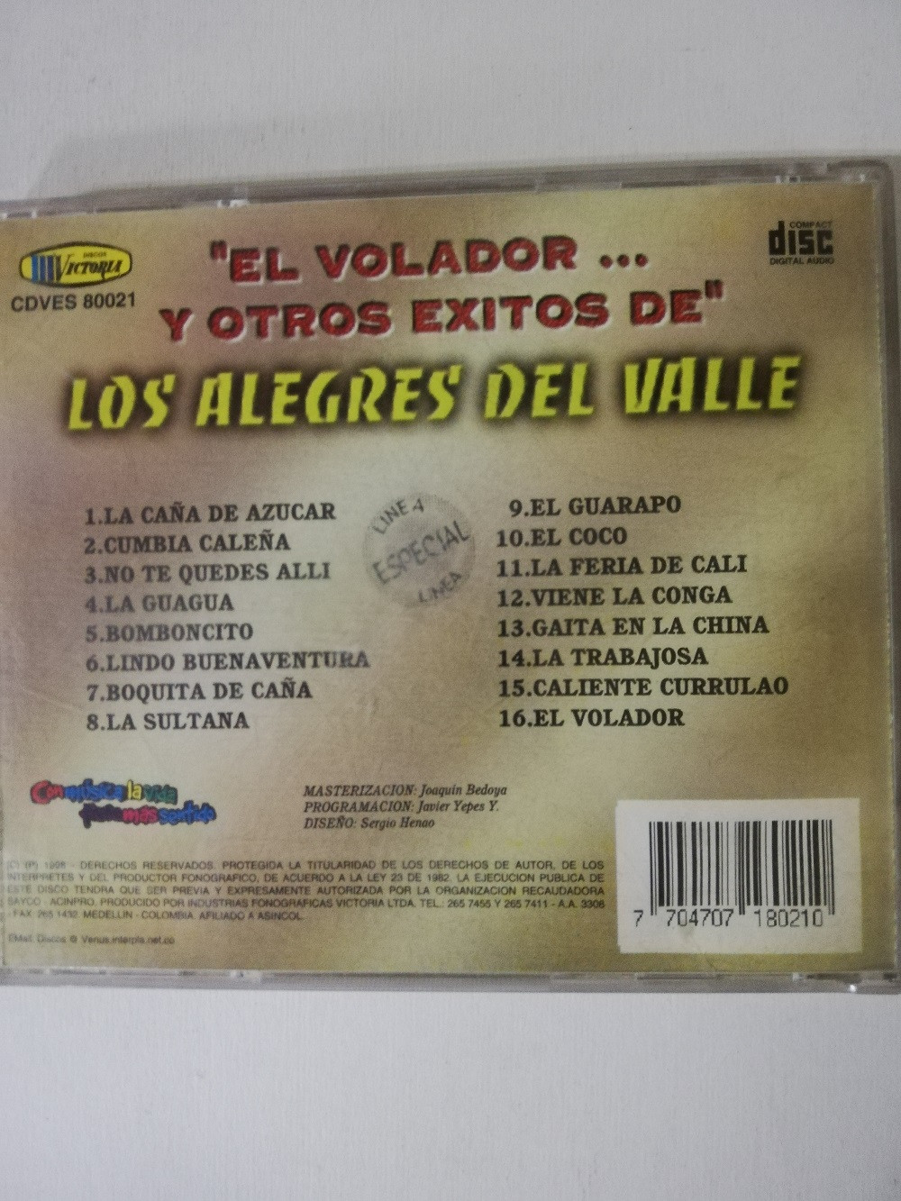 Imagen CD LOS ALEGRES DEL VALLE - EL VOLADOR Y OTROS EXITOS 2