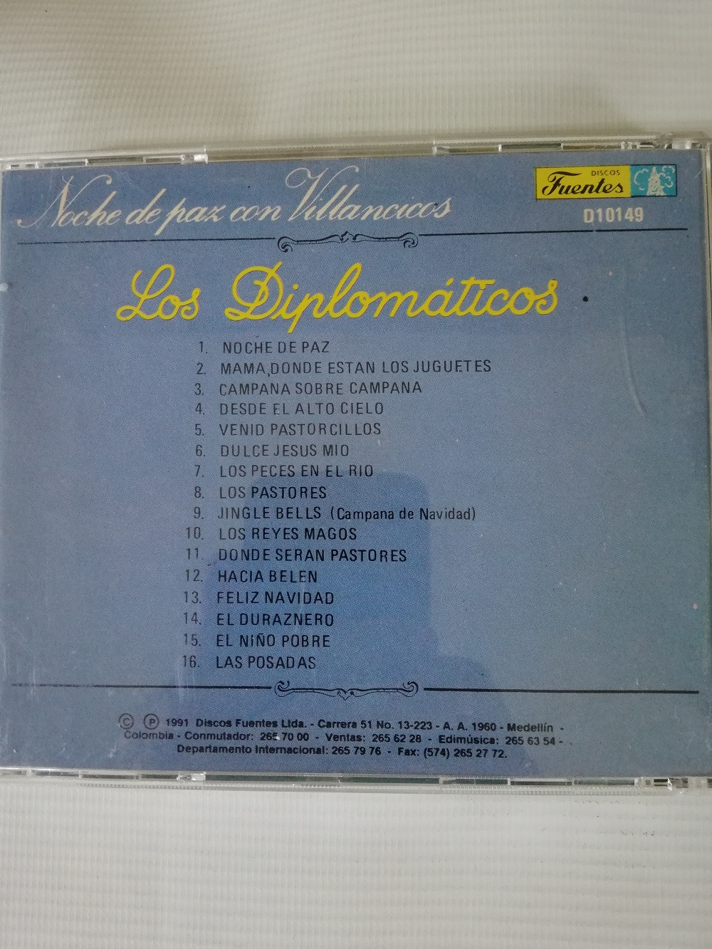Imagen CD LOS DIPLOMÁTICOS - NOCHE DE PAZ CON VILLANCICOS 2