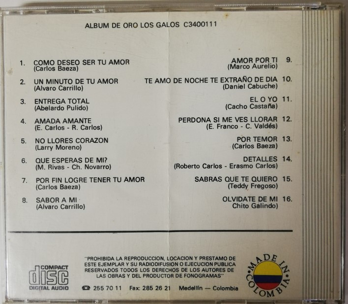 Imagen CD LOS GALOS - ALBUM DE ORO 2