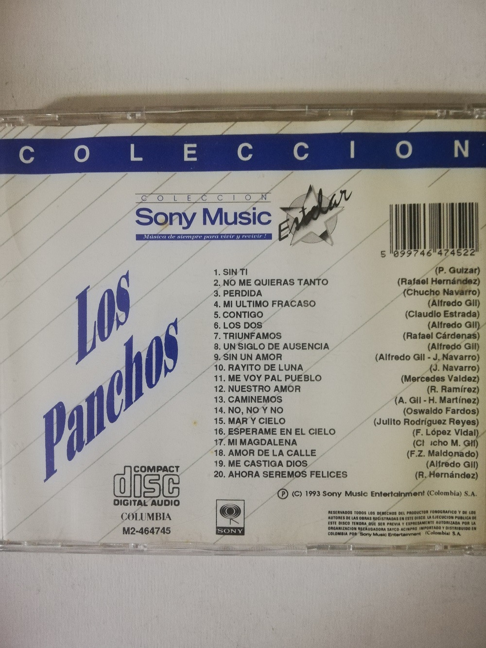 Imagen CD LOS PANCHOS - COLECCIÓN SONY MUSIC ESTELAR 2