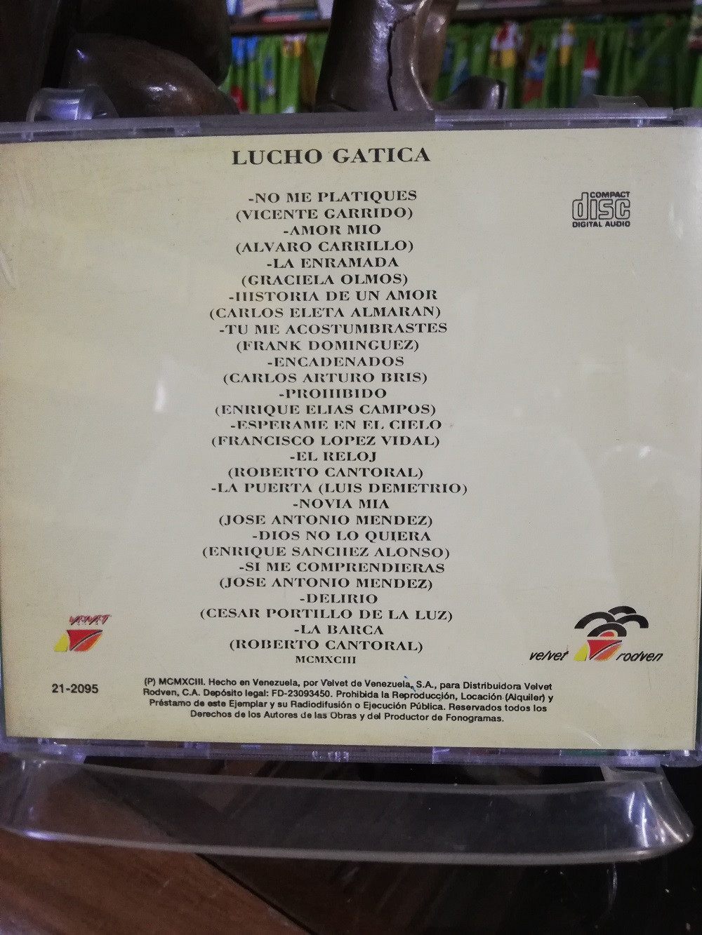 Imagen CD LUCHO GATICA - 15 EXITOS 2
