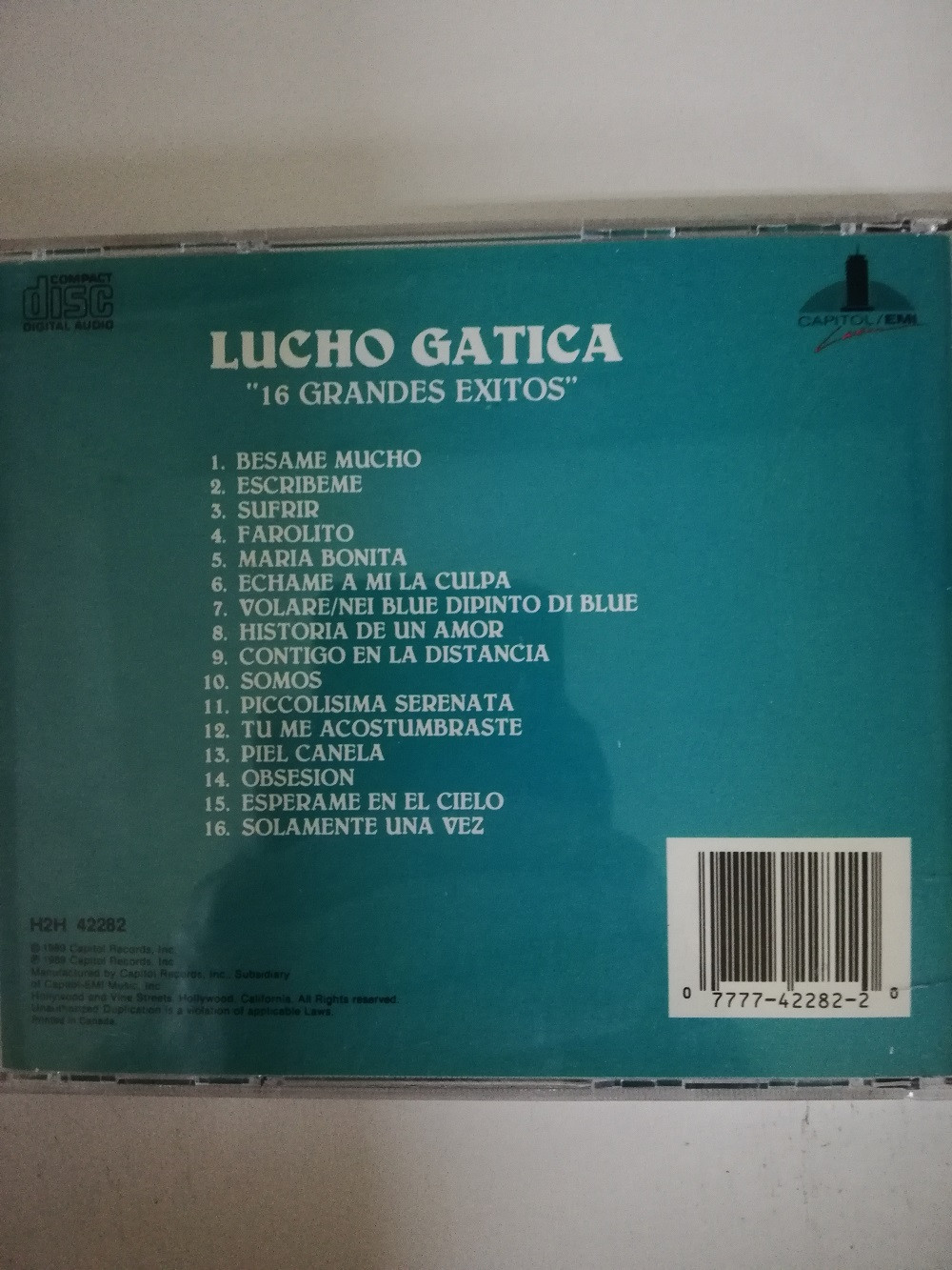 Imagen CD LUCHO GATICA - 16 GRANDES EXITOS 2