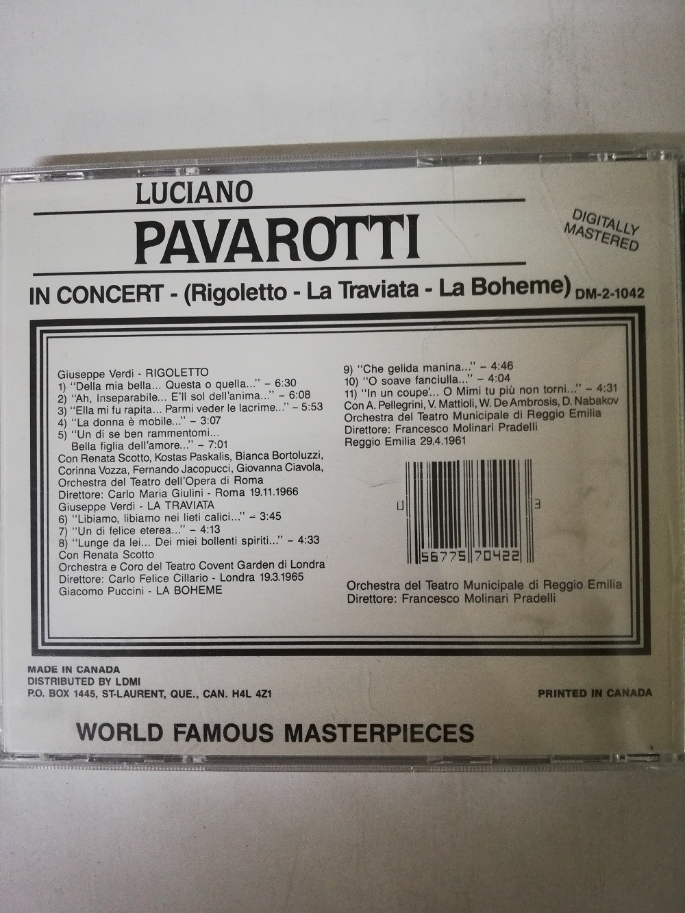 Imagen CD LUCIANO PAVAROTTI - IN CONCERT 2