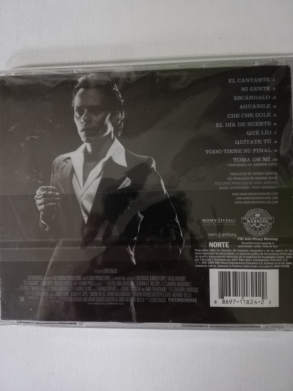 Imagen CD MARC ANTHONY - EL CANTANTE, MUSIC FROM AND INSPIRATED BY THE ORIGINAL MOTION PICTURE 2