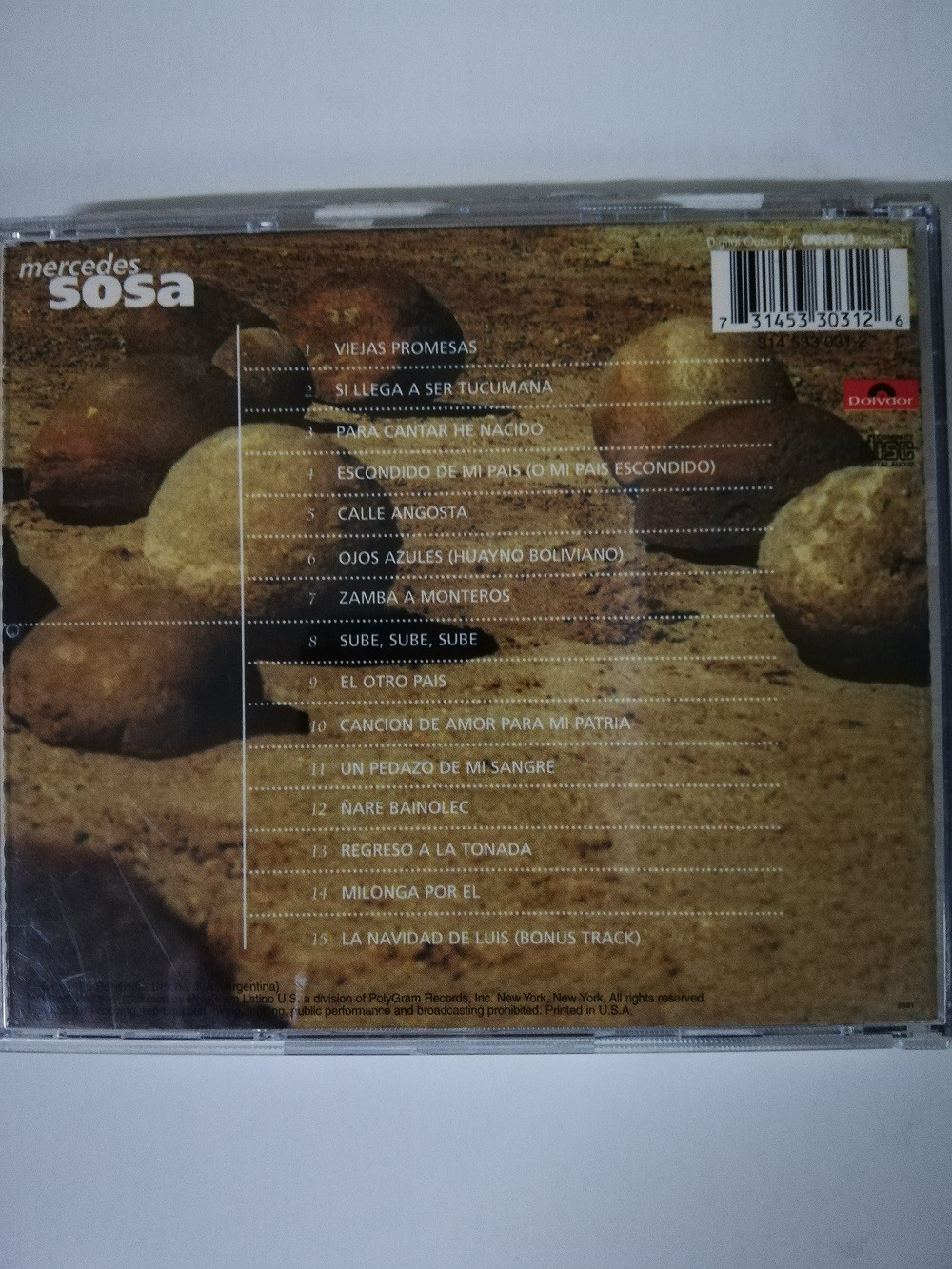 Imagen CD MERCEDES SOSA - ESCONDIDO EN MI PAÍS 2