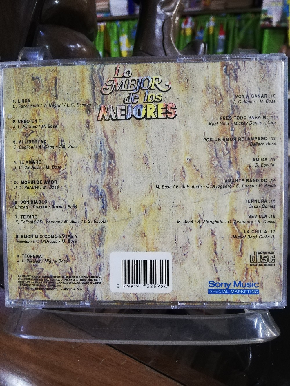 Imagen CD MIGUEL BOSÉ - LO MEJOR DE LOS MEJORES 2