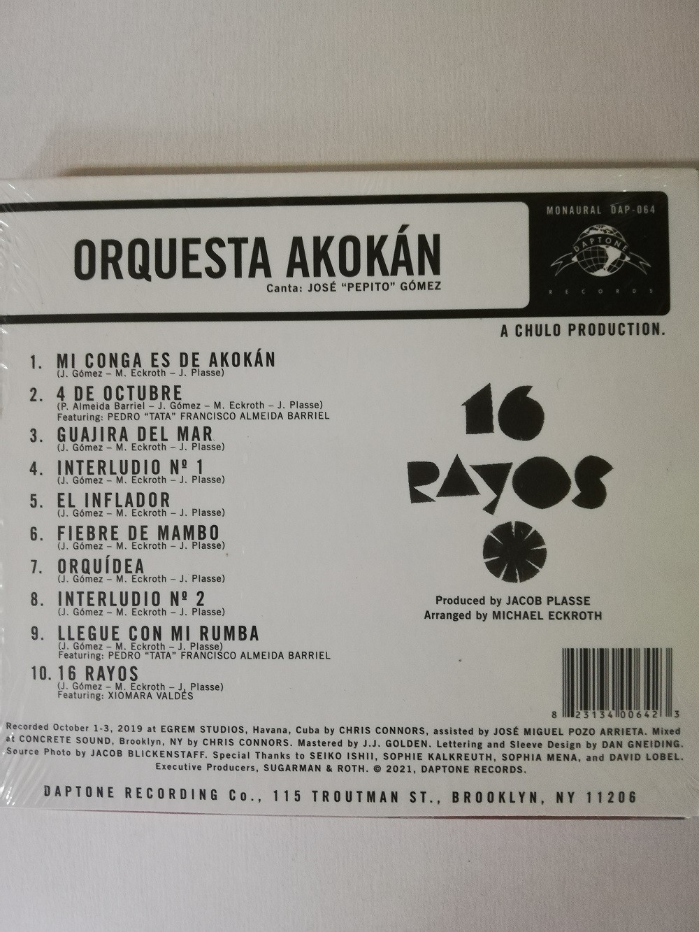 Imagen CD ORQUESTA AKOKÁN - 16 RAYOS 2