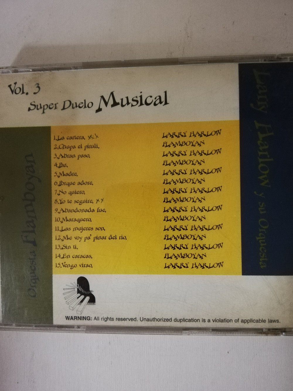 Imagen CD ORQUESTA FLAMBOYAN/LARRY HARLOW Y SU ORQUESTA - SUPER DUELO MUSICAL VOL. 3 2