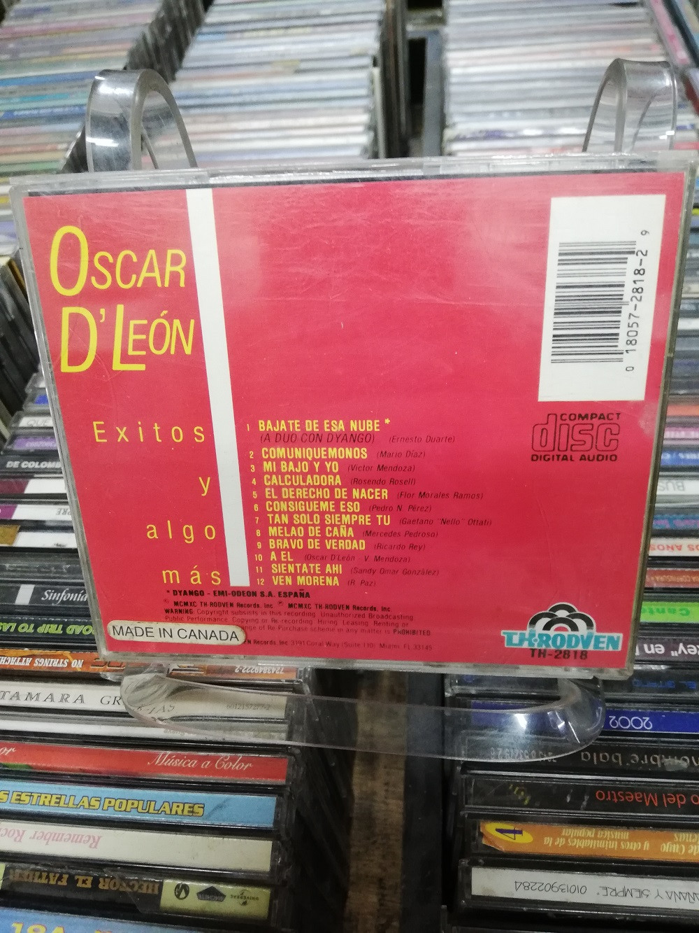 Imagen CD OSCAR D´ LEON - EXITOS Y ALGO MAS 2