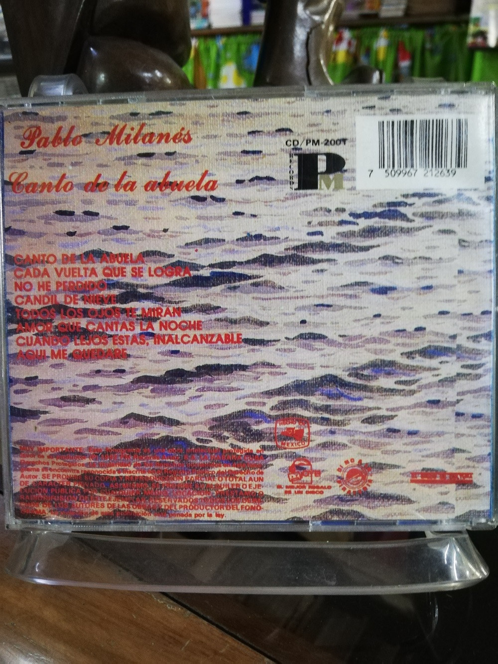 Imagen CD PABLO MILANES - CANTO DE LA ABUELA 2
