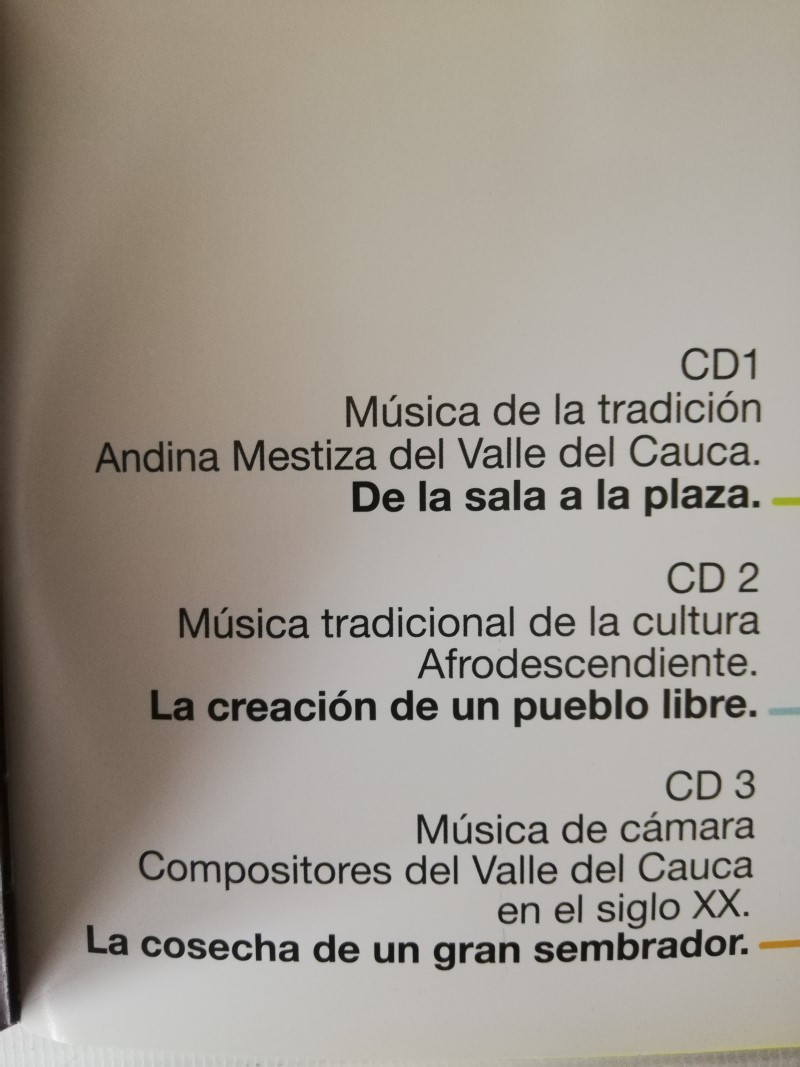 Imagen CD PAISAJE MUSICAL COLOMBIANO VOL. 1 - VALLE DEL CAUCA - CD X 3 3