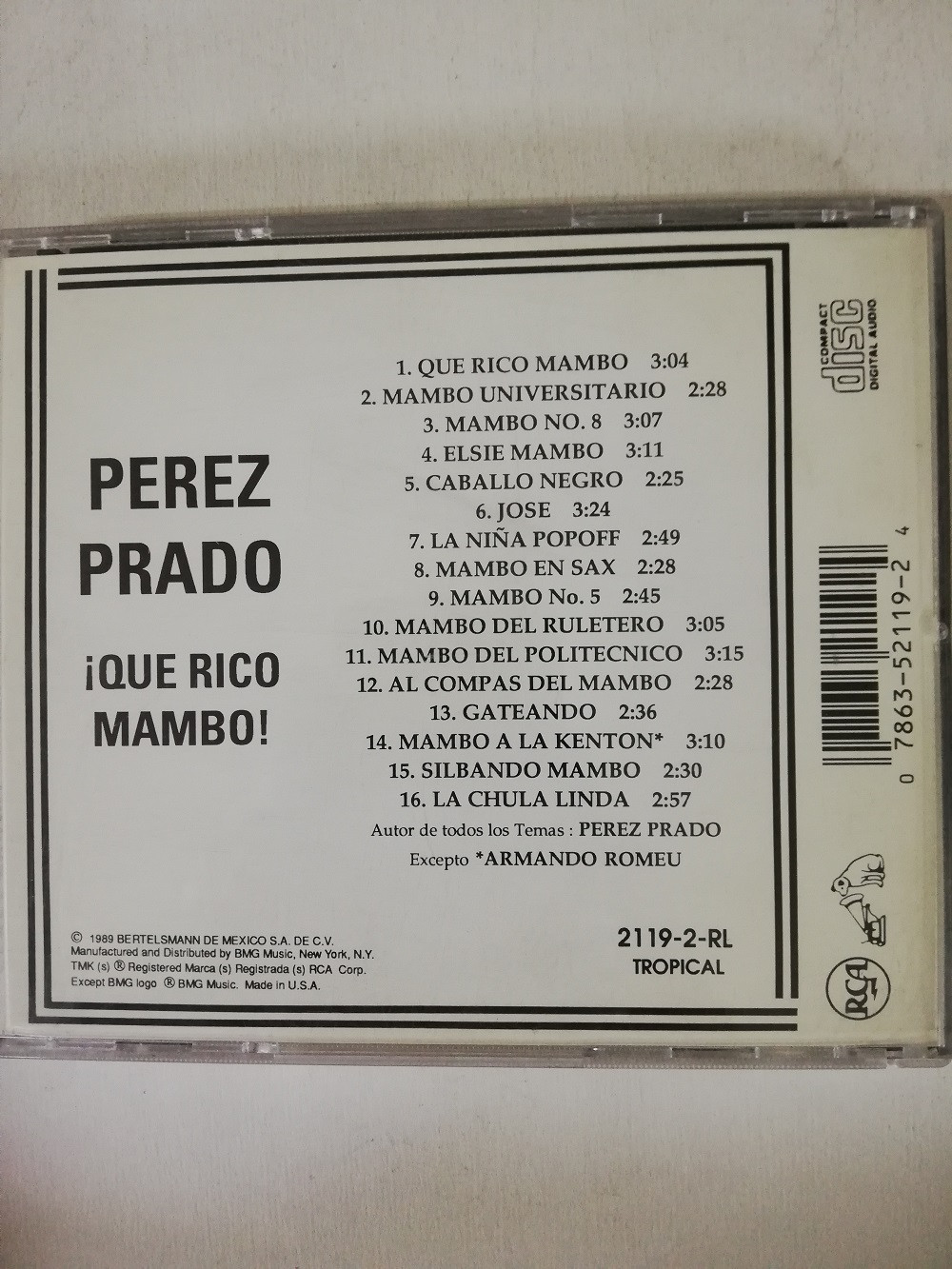 Imagen CD PEREZ PRADO - QUE RICO MAMBO! 2