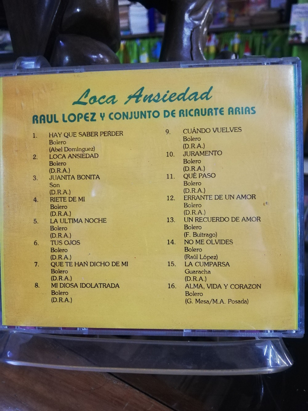 Imagen CD RAUL LOPEZ Y CONJUNTO DE RICAURTE ARIAS - LOCA ANSIEDAD 2