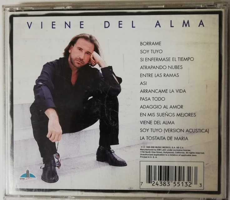 Imagen CD RICARDO MONTANER - VIENE DEL ALMA 2