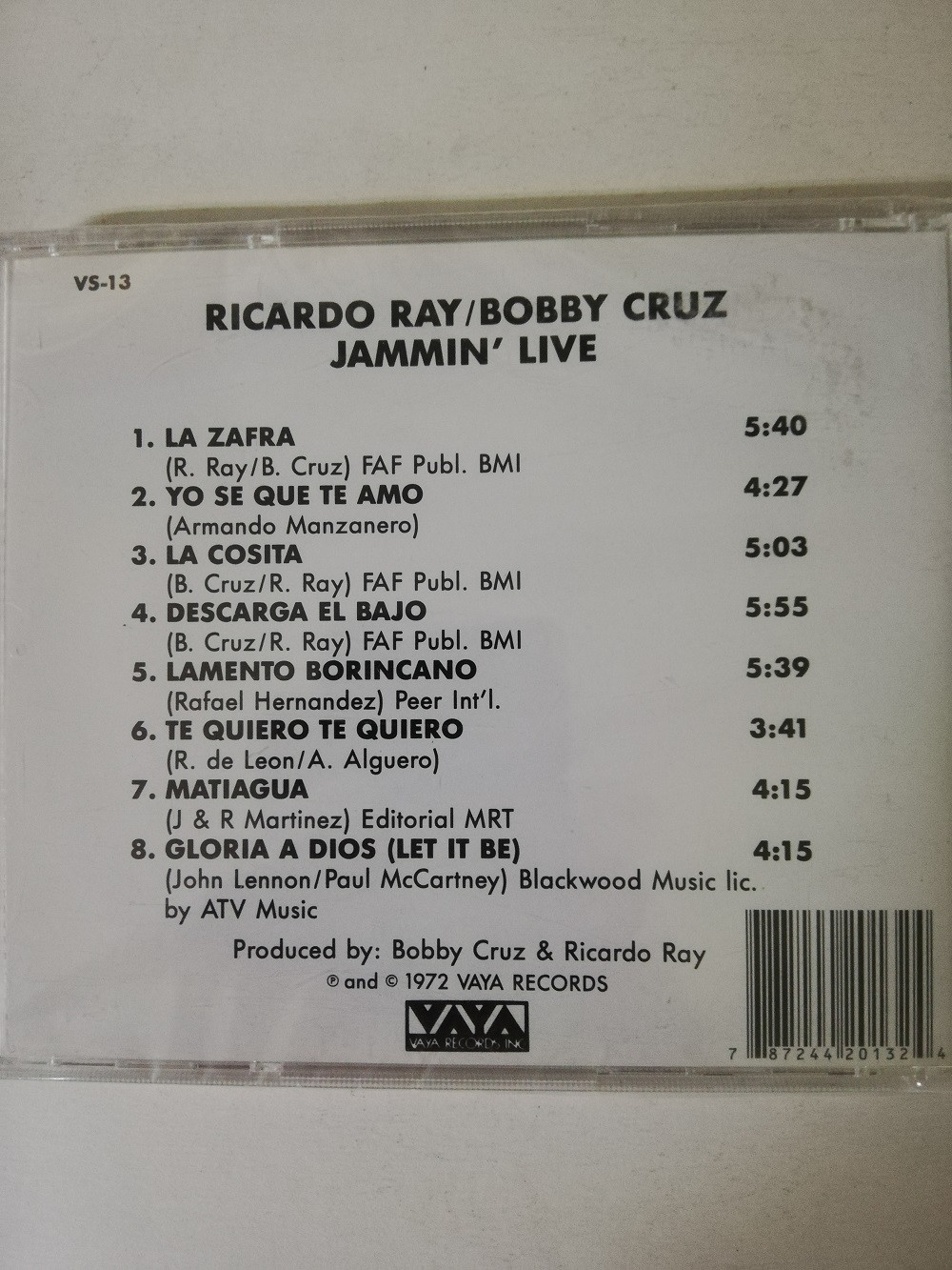 Imagen CD RICHIE RAY & BOBBY CRUZ - JAMIN´ LIVE 2