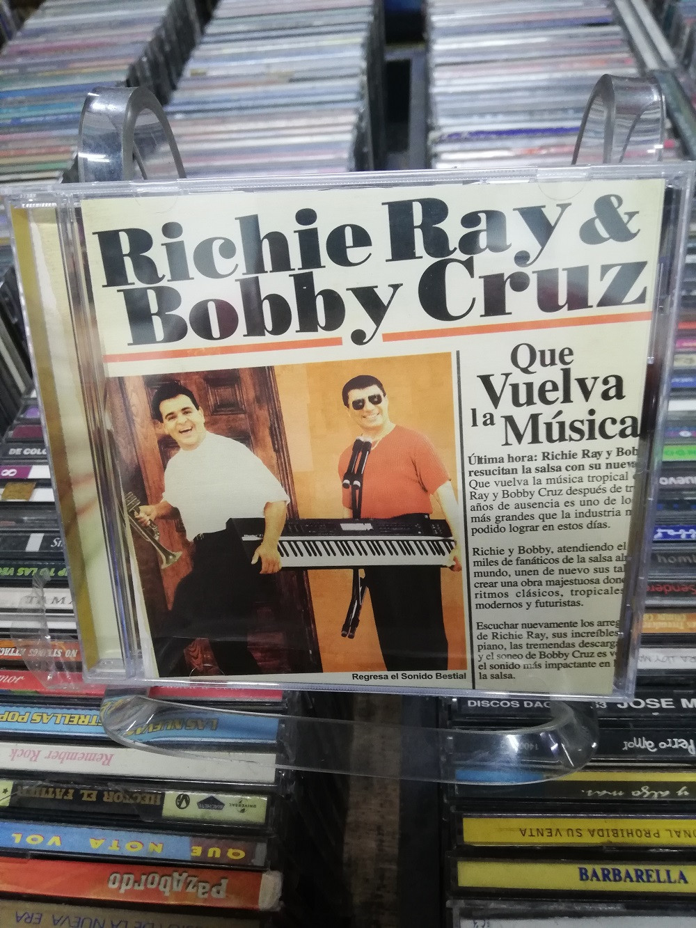 Imagen CD RICHIE RAY & BOBBY CRUZ - QUE VUELVA LA MÚSICA 1