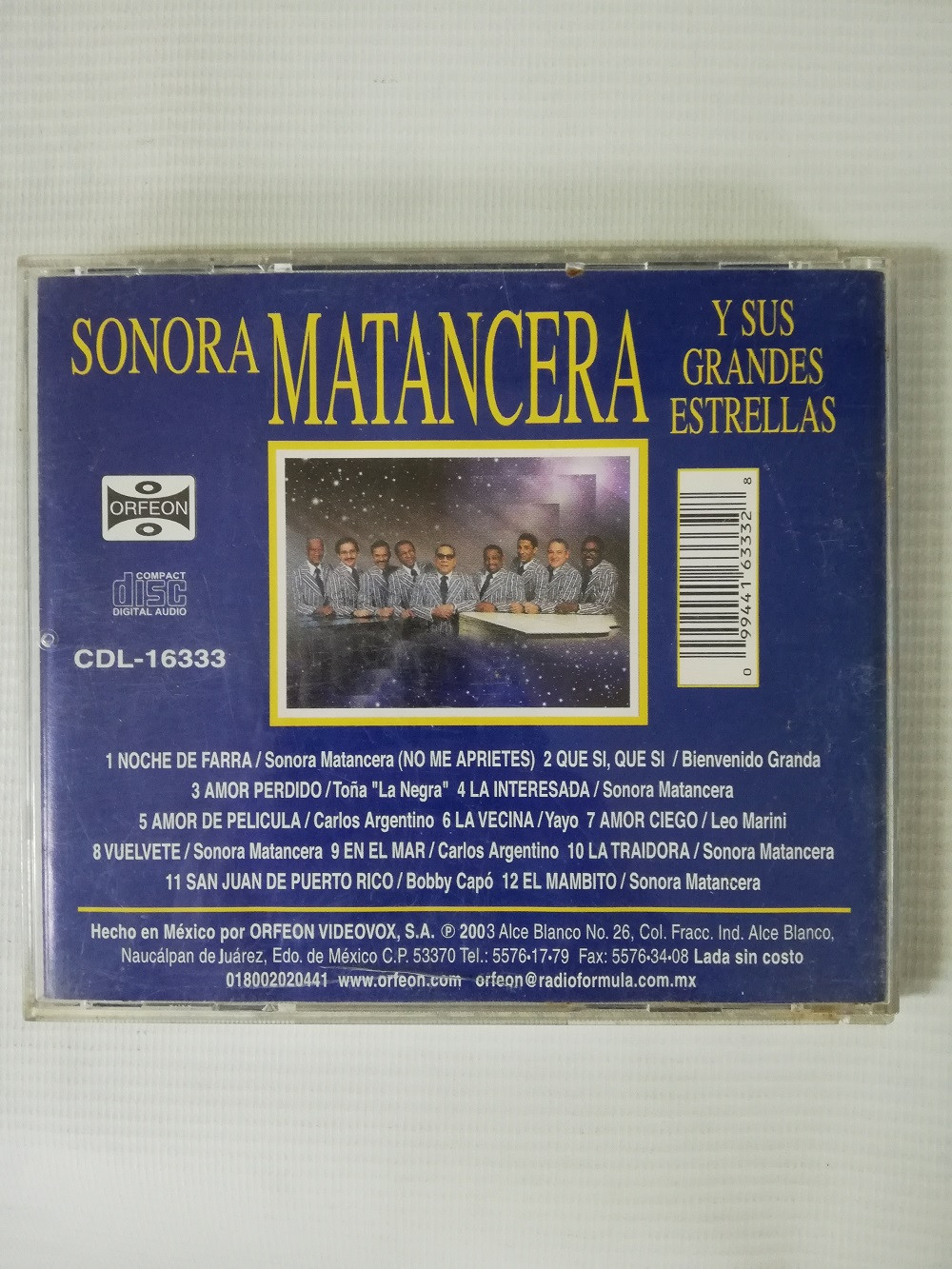 Cd Sonora Matancera Sonora Matancera Y Sus Grandes Estrellas Cdl 16333 Libreria Atlas