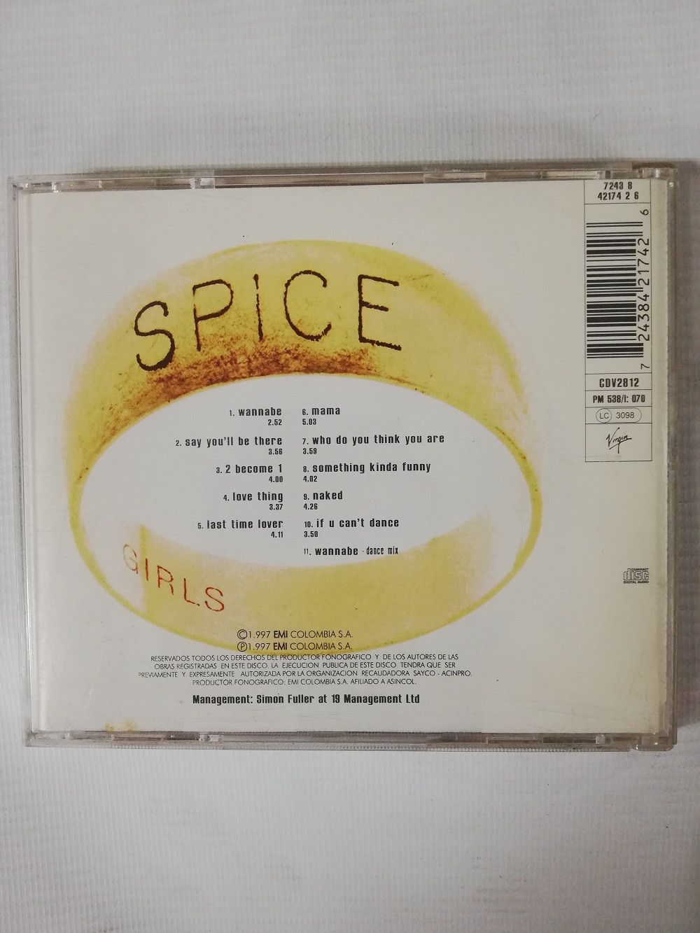 Imagen CD SPICE GIRLS - SPICE 2