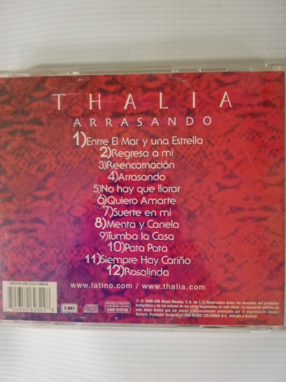 Imagen CD THALIA - ARRASANDO 2