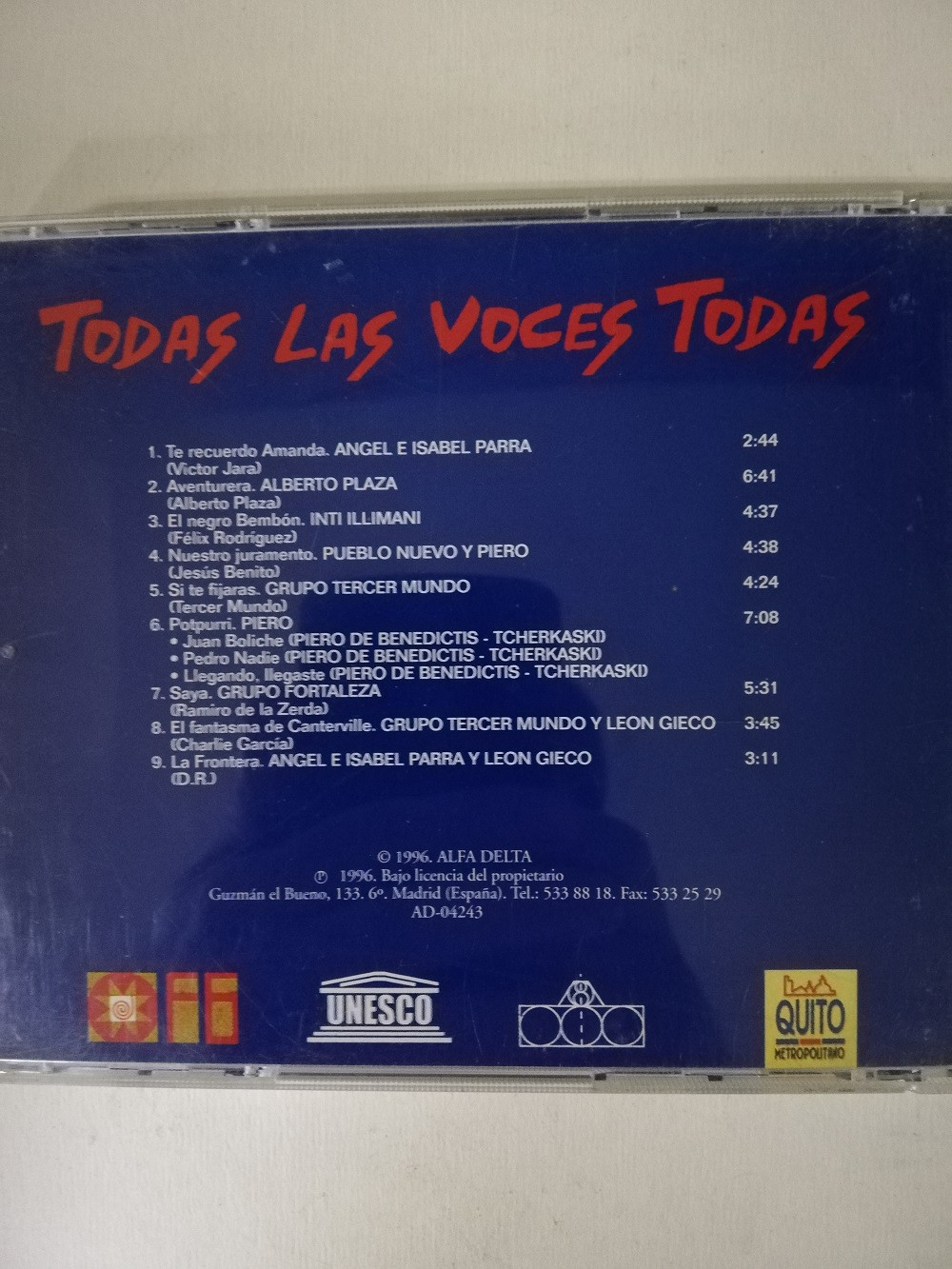 Imagen CD TODAS LAS VOCES TODAS - TODAS LAS VOCES TODAS VOL. 2 2