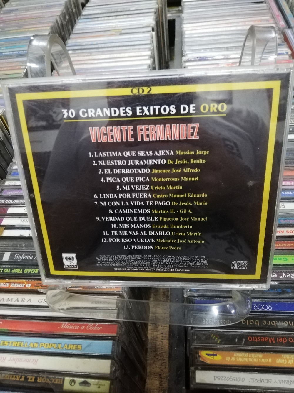 Imagen CD VICENTE FERNANDEZ - 30 GRANDES EXITOS DE ORO VOL. 2 2