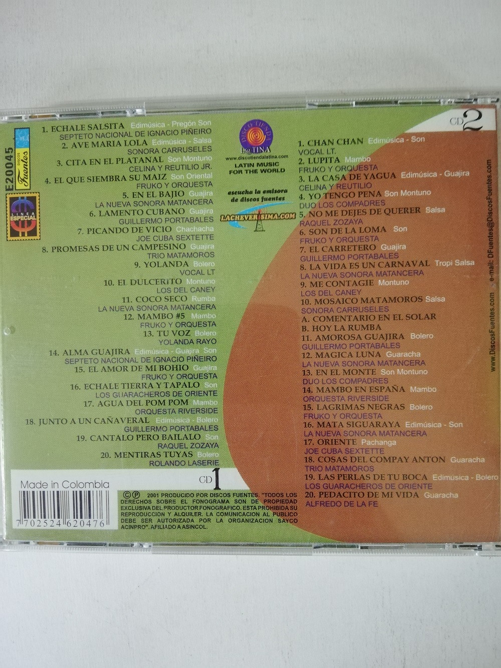 Imagen CD X 2 200 CLÁSICAS DE LA MÚSICA CUBANA VOL. 1 - ECHALE SALSITA... 2