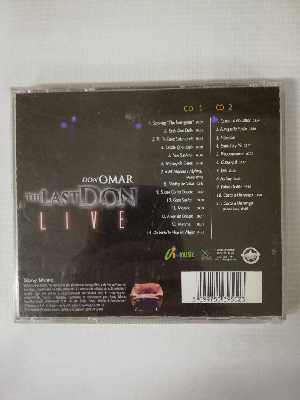 Imagen CD X 2 DON OMAR - THE LAST DON LIVE 2
